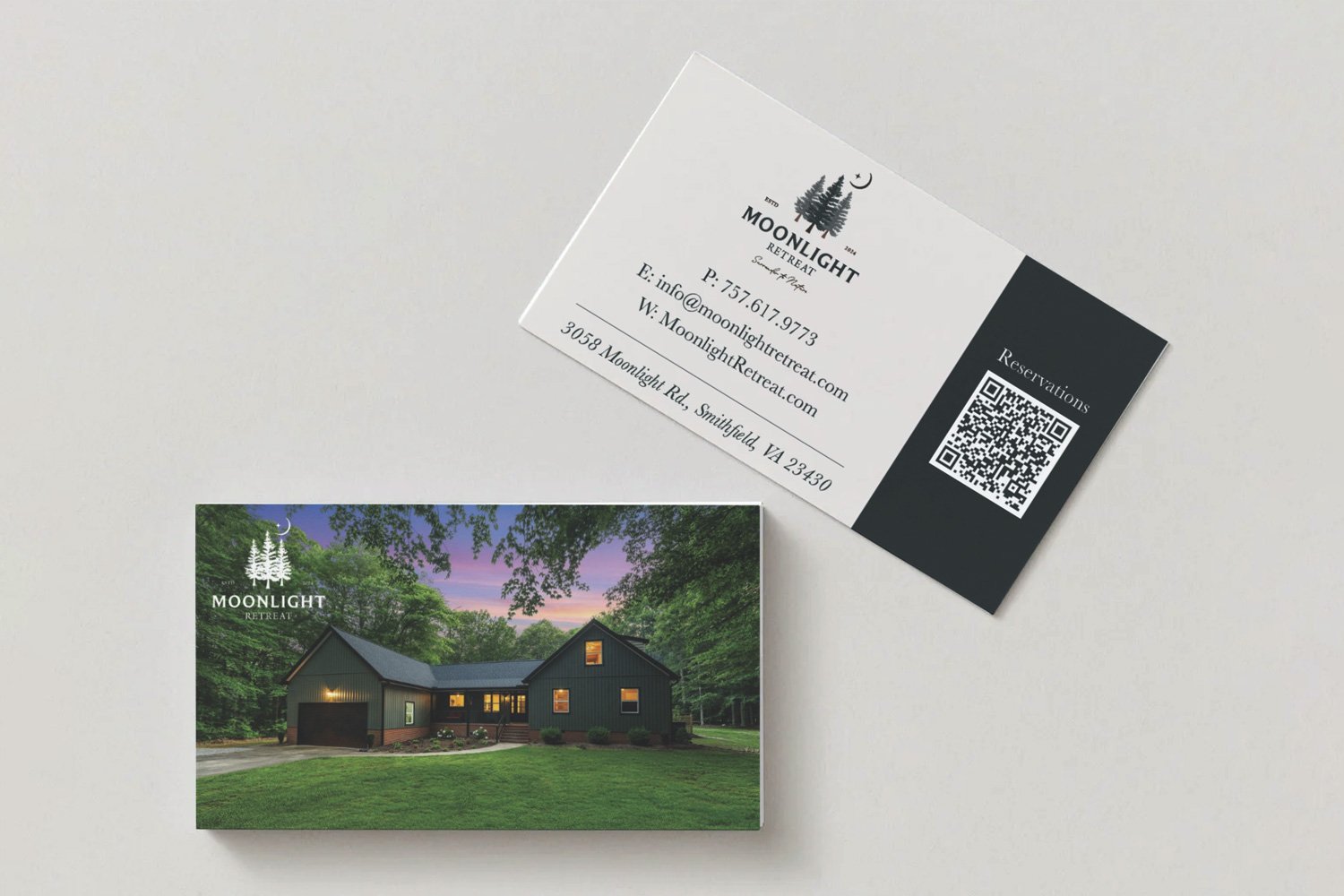 Moonlight Retreat Business Cards